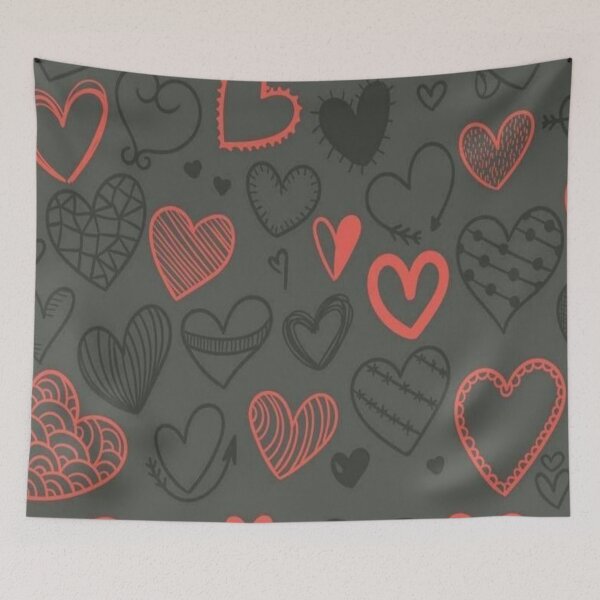 Item preview, Cute Heart printed Design designed and sold by KookDesignZ.