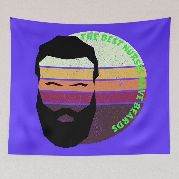 Item preview, The Best Nurses Have Beards designed and sold by TOP-DESIGN4U.