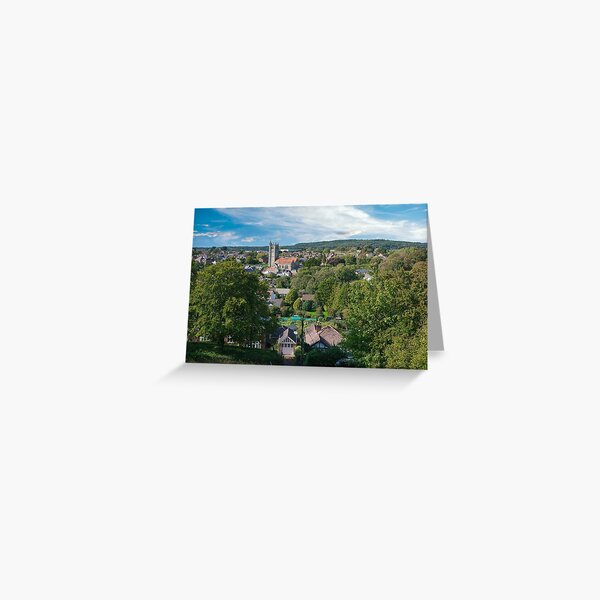 Looking Down On Carisbrooke Greeting Card