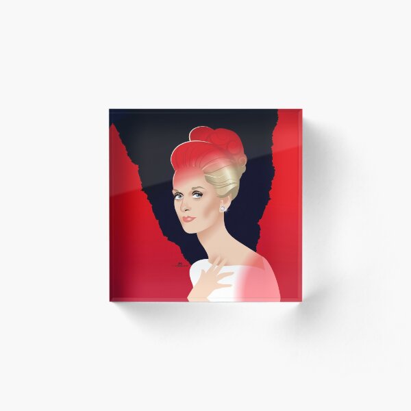 Red Marnie Acrylic Block