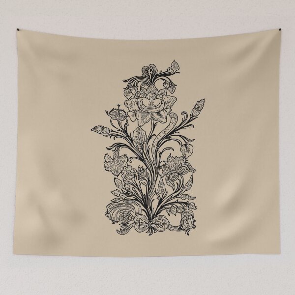 Item preview, Alpine Bouquet (Black) designed and sold by Graograman.