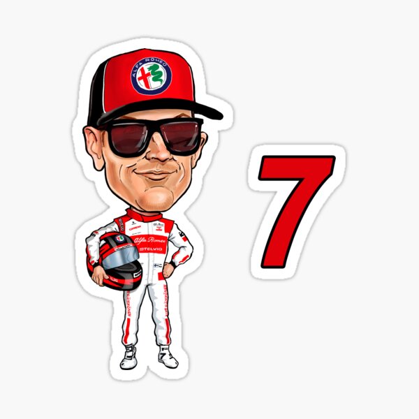 Kimi Alfa Romeo Sticker By Mal Redbubble