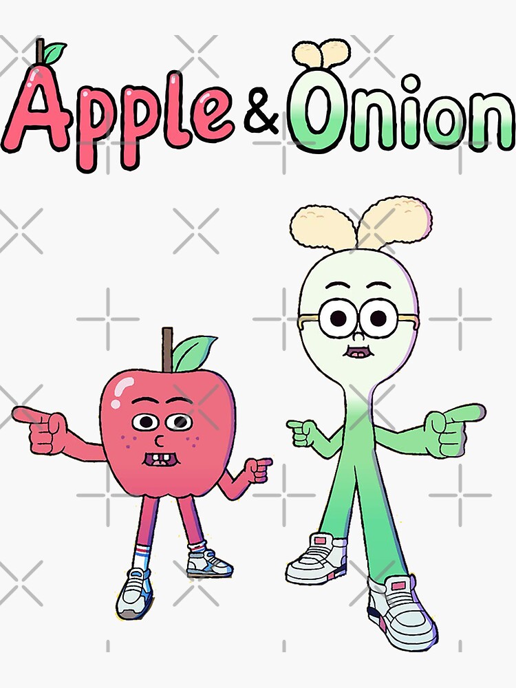 "Apple and Onion" Sticker by TheLucasStory Redbubble