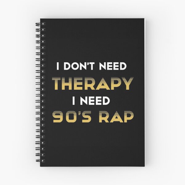 Item preview, I Don't Need Therapy, I Need 90's Rap Adult Unisex Tee -  Golden Cute 90's Rap Lover Gift Shirt designed and sold by NewDayDesigns.