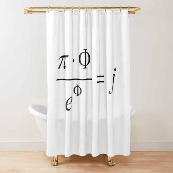 What comes first - idea or matter? This mathematical relationship provides an answer to this question. Shower Curtain