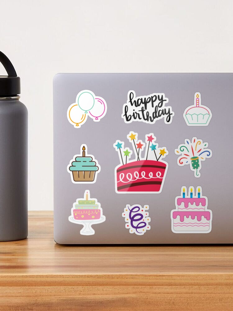 Cute and cool happy birthday trending stickers Sticker for Sale by Sania  Sheikh