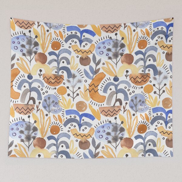 Item preview, Abstract watercolors collage designed and sold by Alenka Karabanova.