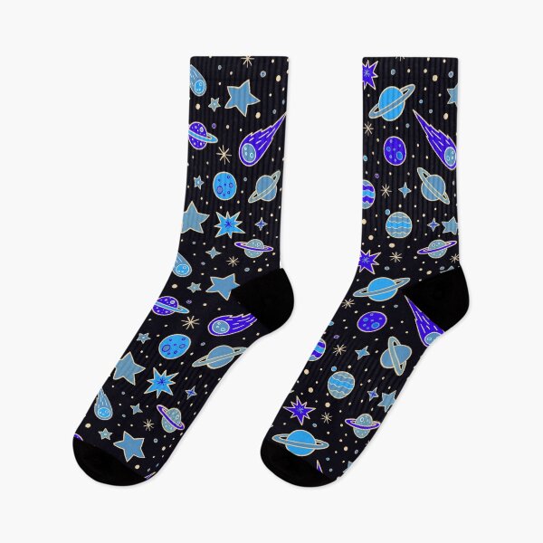 Item preview, Space, Planets and Stars in Shades of Blue designed and sold by madtoyman.