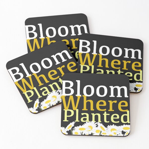 Item preview, Bloom Where Planted Positive Daisy Flower designed and sold by NomadicallyC.