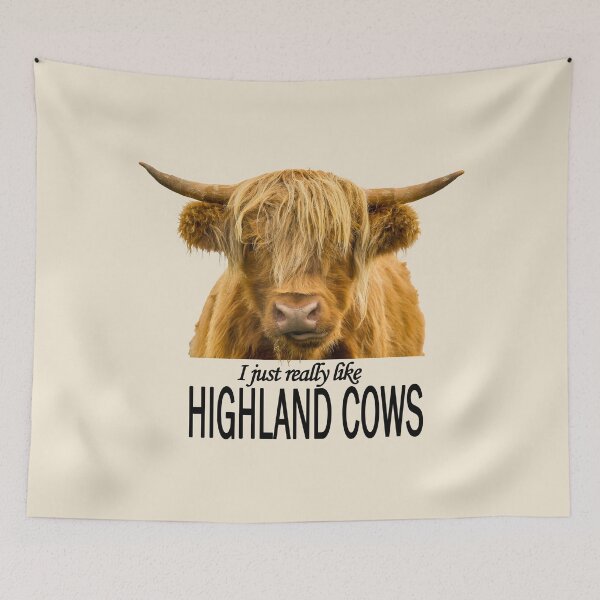 Item preview, I Really Just Like Highland Cows designed and sold by Jane Stanley Photography.