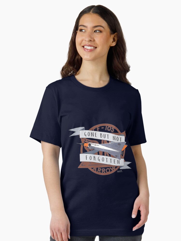 Thumbnail 2 of 7, Essential T-Shirt, Avro Canada CF-105 Arrow designed and sold by HushKit.