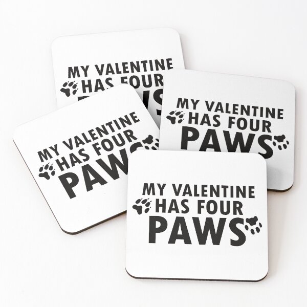 Item preview, my valentine has paws gifts for pets owners lovers designed and sold by 0umStore.