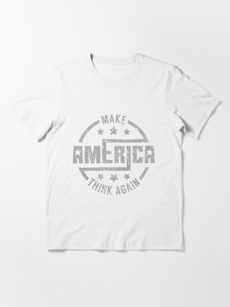 Thumbnail 3 von 7, Essential T-Shirt, Make America Think Again - Anti Trump Pun Gift designt und verkauft von yeoys.