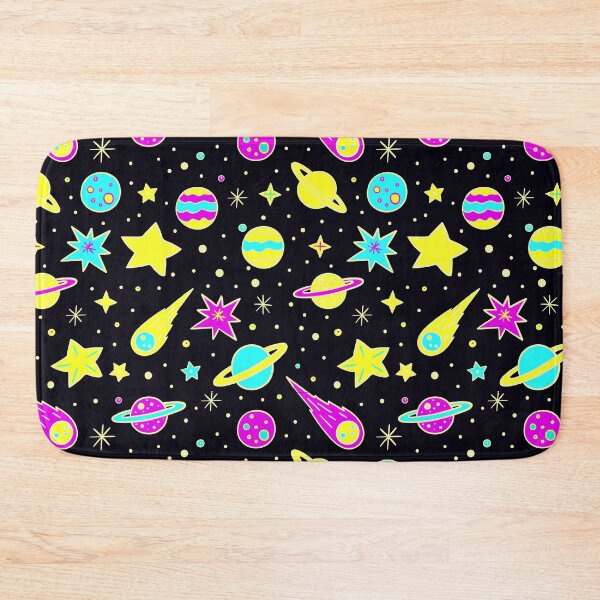 Item preview, Space, Planets and Stars in Blue, Yellow and Pink designed and sold by madtoyman.