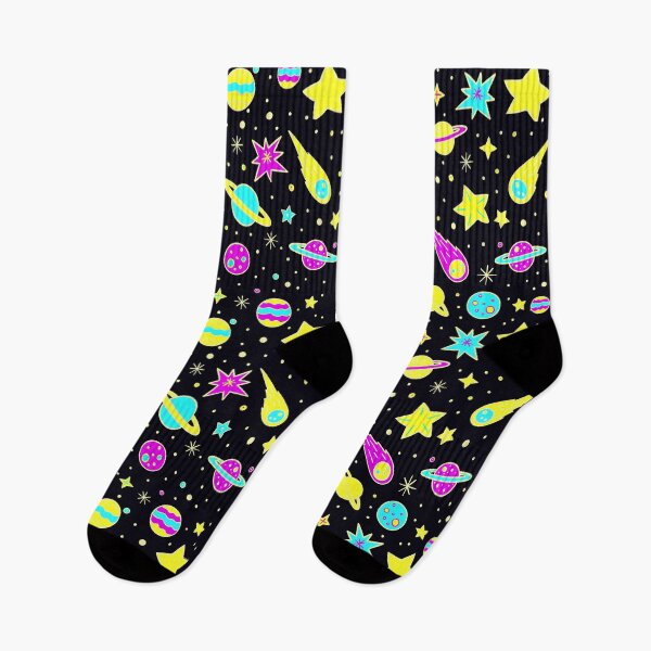 Item preview, Space, Planets and Stars in Blue, Yellow and Pink designed and sold by madtoyman.