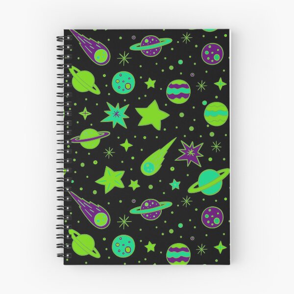 Item preview, Space, Planets and Stars in Shades of Green  designed and sold by madtoyman.