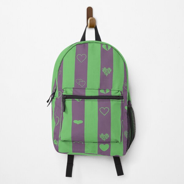 Item preview, Love stripes pattern dark magenta and green designed and sold by aapshop.