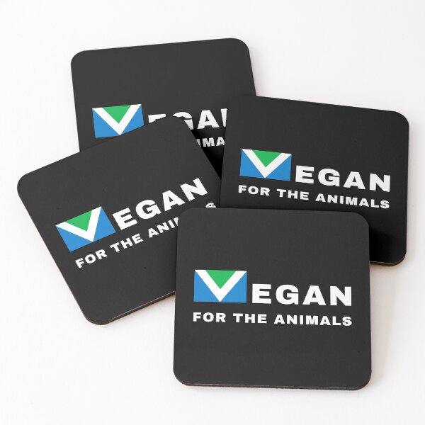 Item preview, Vegan For The Animals | Vegan Flag | Animal Rights Activism | Black Background designed and sold by EarlessPierre.