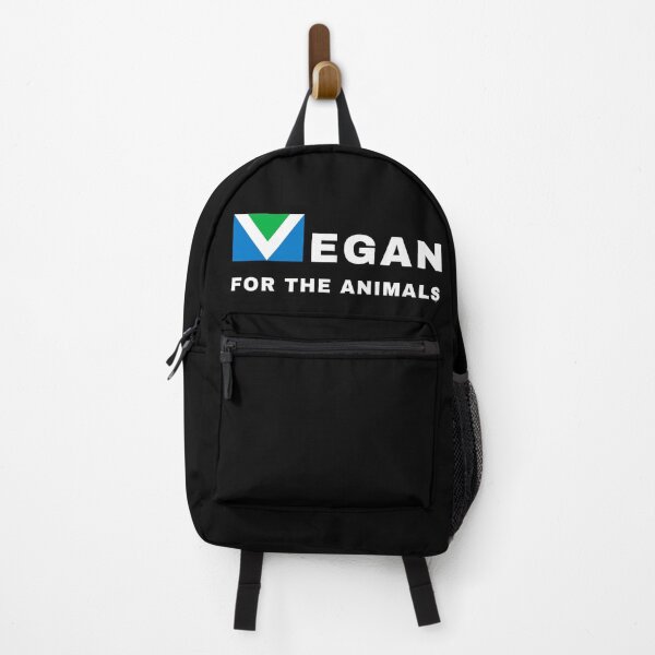 Item preview, Vegan For The Animals | Vegan Flag | Animal Rights Activism | Black Background designed and sold by EarlessPierre.