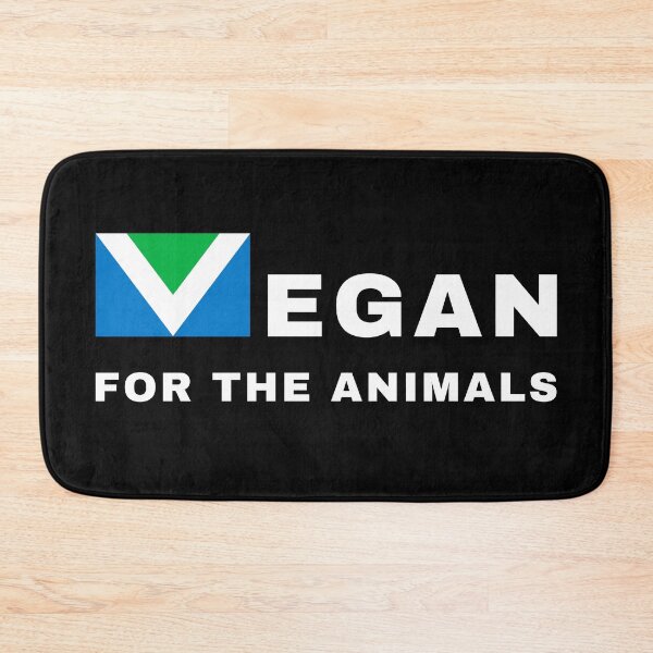 Item preview, Vegan For The Animals | Vegan Flag | Animal Rights Activism | Black Background designed and sold by EarlessPierre.