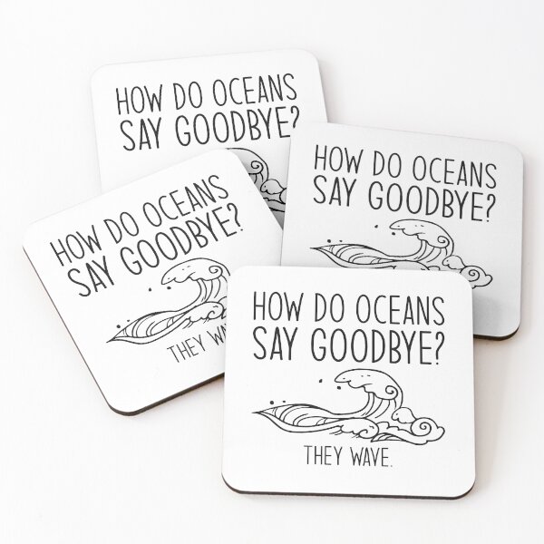 Item preview, How Do Oceans Say Goodbye designed and sold by cherrific.