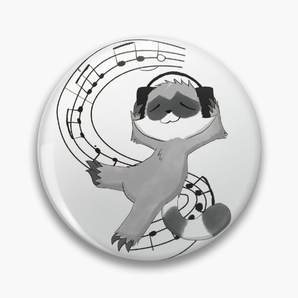 Artikelvorschau, Waschbär mit Kopfhörern entworfen und verkauft von Drawdragon.