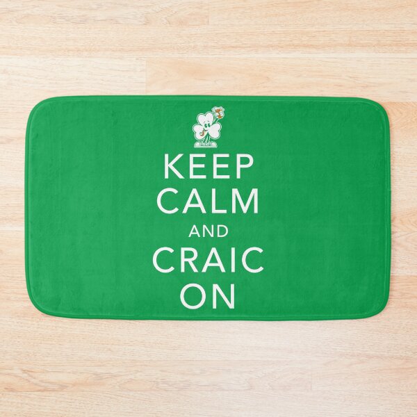 Item preview, Keep Calm and Craic On - St Paddy's Day - Irish Shamrock - Craic Crew designed and sold by Nemons.