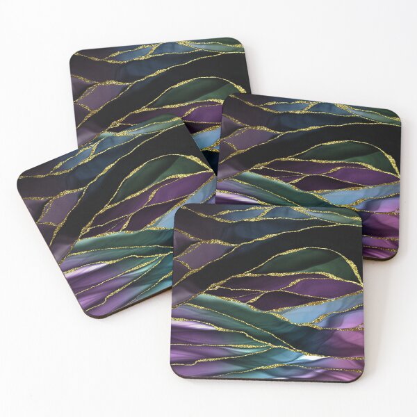 Item preview, Purple Night Faux Marble Landscape designed and sold by MysticMarble.