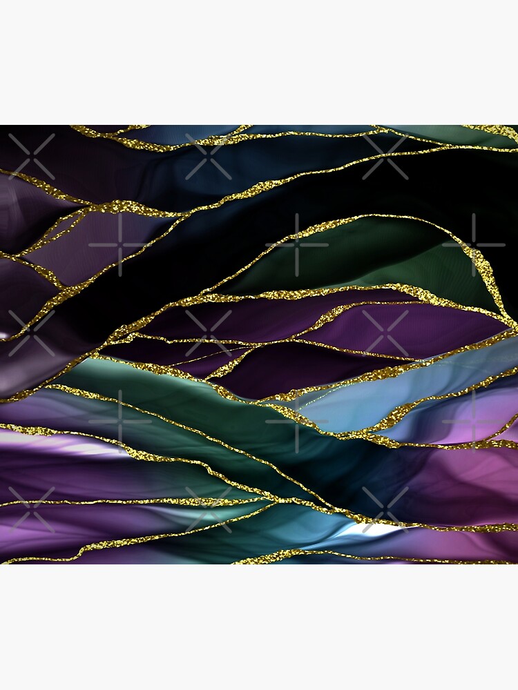 Purple Night Marble Landscape by MysticMarble