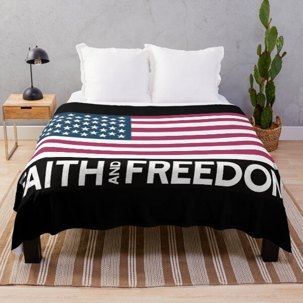 Item preview, "Faith and Freedom" American Flag designed and sold by TatteredFaith.