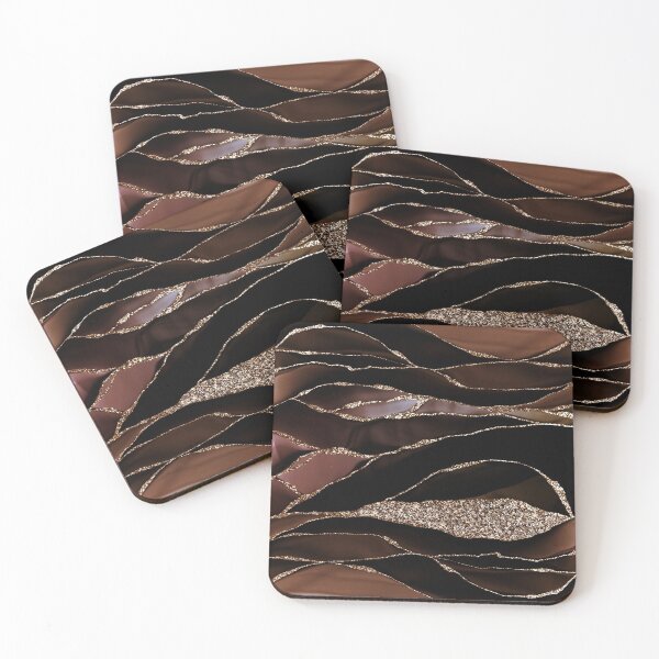 Item preview, cappuccino brown Faux marbled texture designed and sold by MysticMarble.