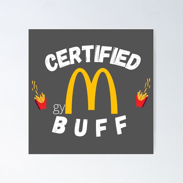 Item preview, Certified Gym Buff Sarcastic Excercise Jokes Pun designed and sold by eucagarland.