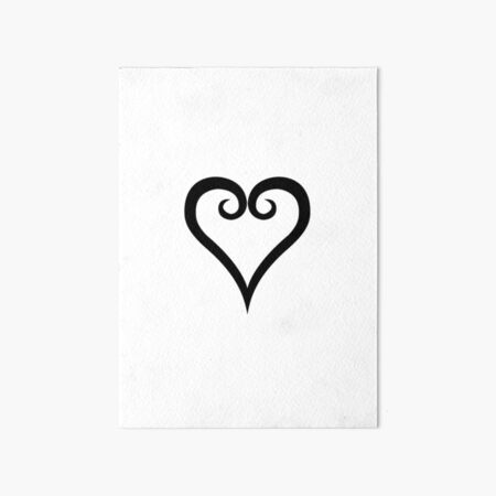 Vista previa del artículo con la obra «Kingdom Hearts Logo Corazón», diseñado y vendido por MaxNasta.