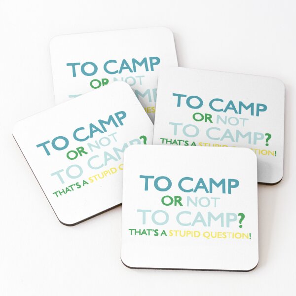 Item preview, To Camp or Not to Camp designed and sold by Ashleigh Does Art Stuff.