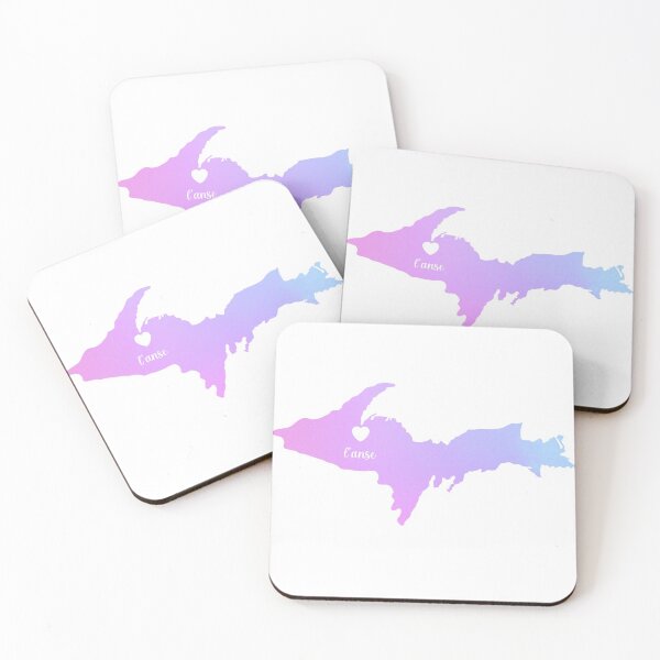 Item preview, I Love L'Anse Watercolor Gradient designed and sold by SantaLisaPier.