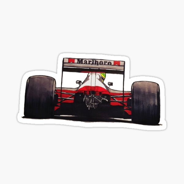 Ayrton Senna Stickers | Redbubble