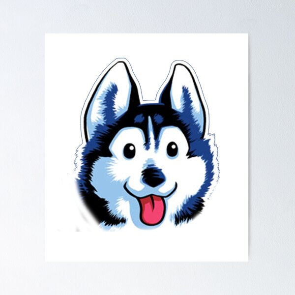 Item preview, Cartoon Husky designed and sold by Irrational-Art.