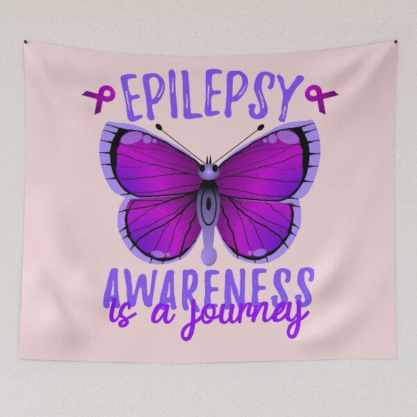 Item preview, KAWAII CUTE PURPLE BUTTERFLY EMOJI EPILEPSY AWARENESS designed and sold by Cr1sV.