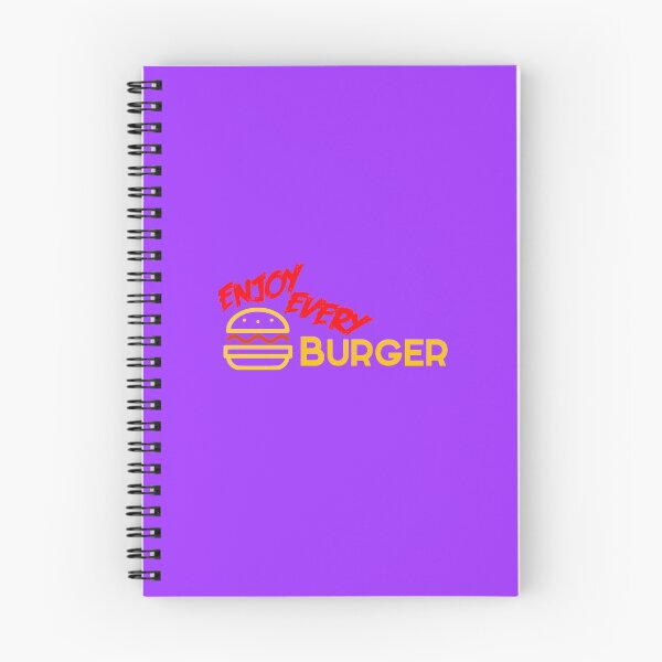 Item preview, Enjoy every burger black text designed and sold by wiggy38.
