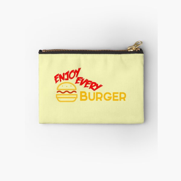Item preview, Enjoy every burger black text designed and sold by wiggy38.