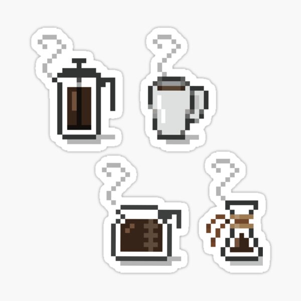 Pixel Coffee Sticker Pack Sticker
