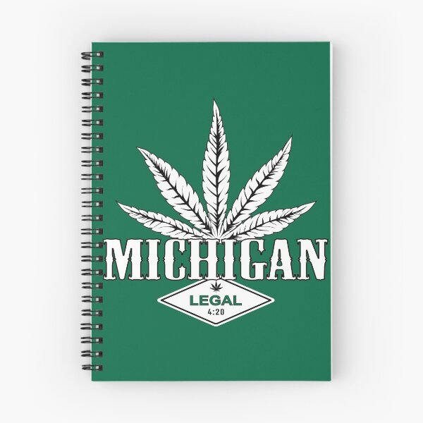 Aperçu de l'œuvre Michigan - Cannabis 420 USA Droit légal de fumer de l'herbe créée et vendue par NoMatterLab.