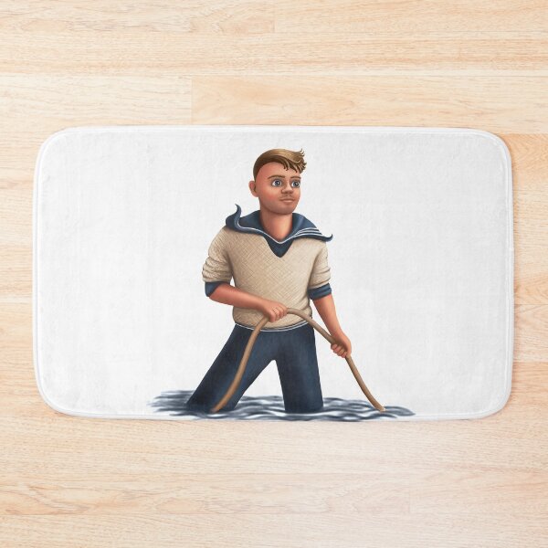Item preview, cartoon funny male sailor designed and sold by nataliavavilina.