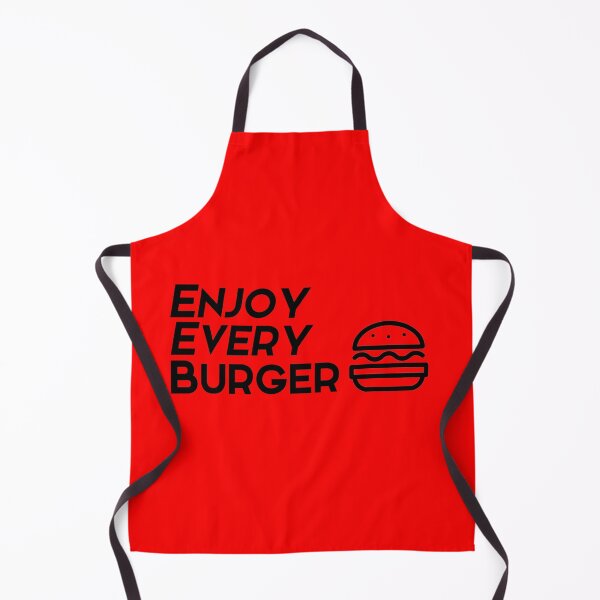 Item preview, Enjoy every burger black text designed and sold by wiggy38.