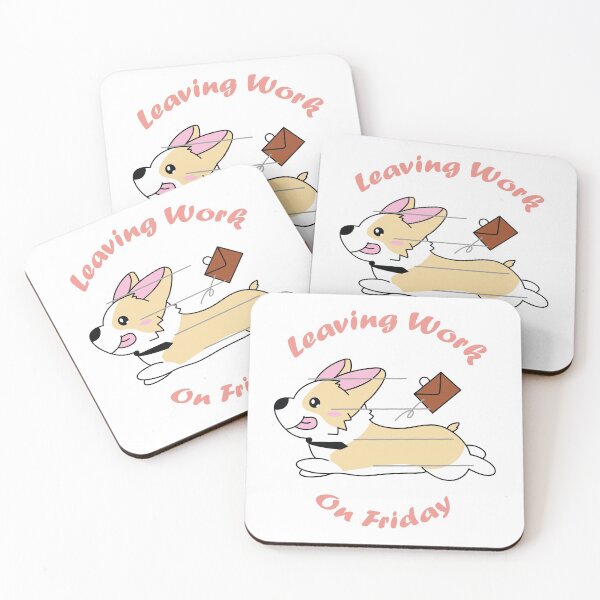 Item preview, Kawaii Baby Corgi, Funny Corgi Leaveing Work On Friday Designs designed and sold by Bigz-T.