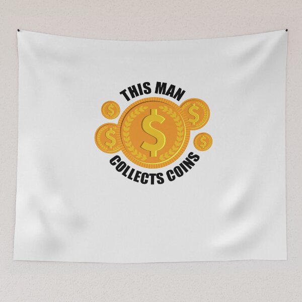 Item preview, Coin Collecting Men Gift designed and sold by ElBeDesigns.
