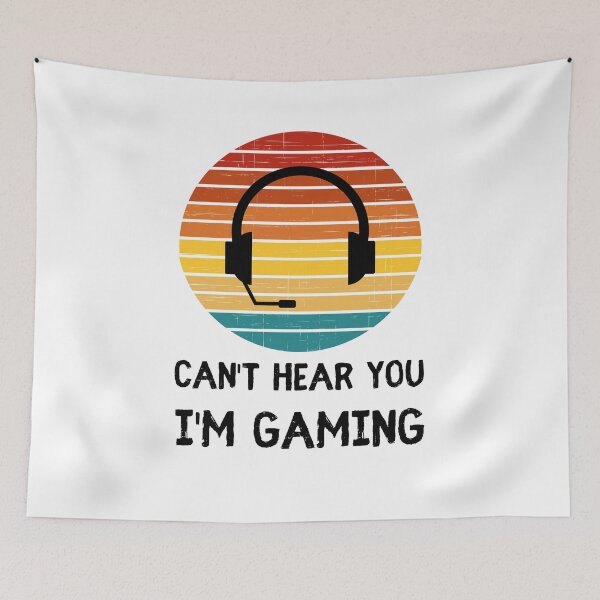 Artikelvorschau, Ich kann dich nicht hören, ich spiele Headset Lustiges Spielergeschenk entworfen und verkauft von Emerg-Apparel.