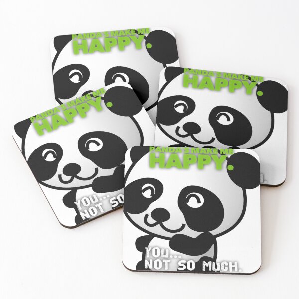 Item preview, Pandas make me Happy. You... Not so much. designed and sold by BoutThe90s.