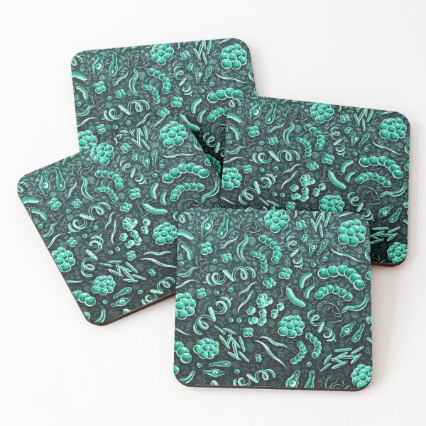 Item preview, Microbial Pattern - Green designed and sold by Jared Hart.