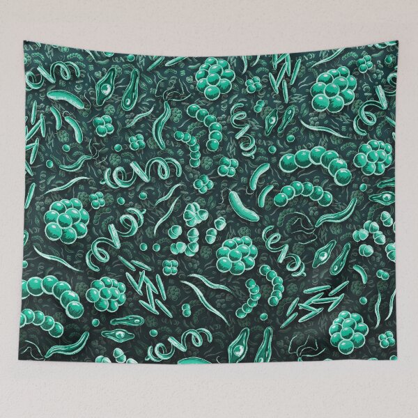 Item preview, Microbial Pattern - Green designed and sold by Jared Hart.